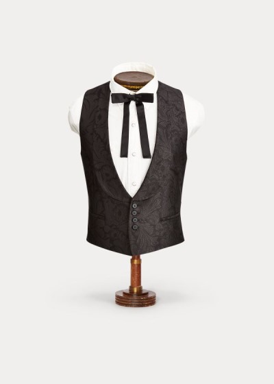 Ralph Lauren Jacquard Tuxedo Veste Herre Danmark (JWEVG0169)